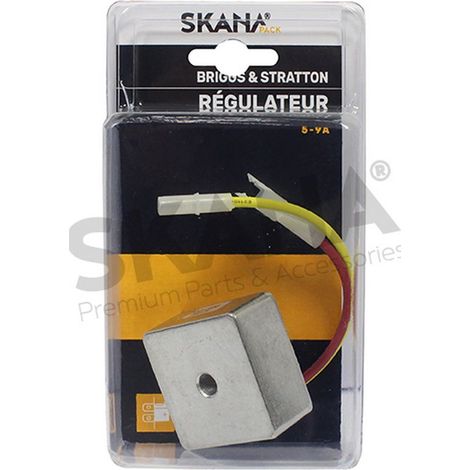 Regolatore di Tensione 5 - 9 A. Collegamento con Uscita a 2 Fili. Compatibile con Motore Briggs & Stratton dei Modelli 256400, 28b700