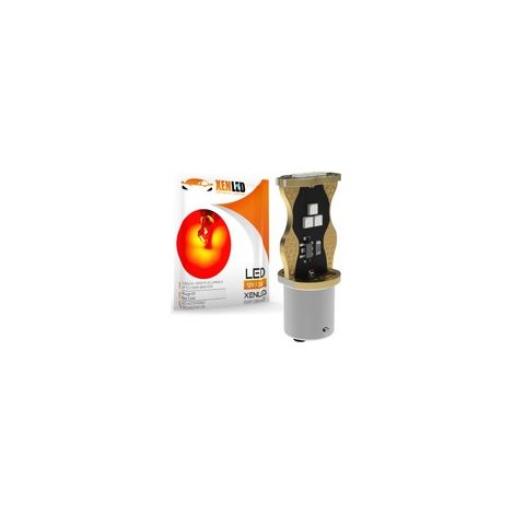 1 x AMPOULE P21/5W LED Canbus 270/350 Lms XENLED - ROUGE - 1157 BAY15D - 9/24Vdc Sans erreur OBC (1/2)