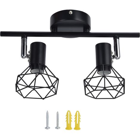 Douille E14 double extrémité creuse, base de plafonnier orientable pour cuisine chambre, support lampe réglable 85‑265V (1/5)