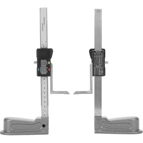Digitale elektronische Höhenlehre 0-150 mm für Tischkreissägen, Sockel aus Edelstahlguss (1/5)