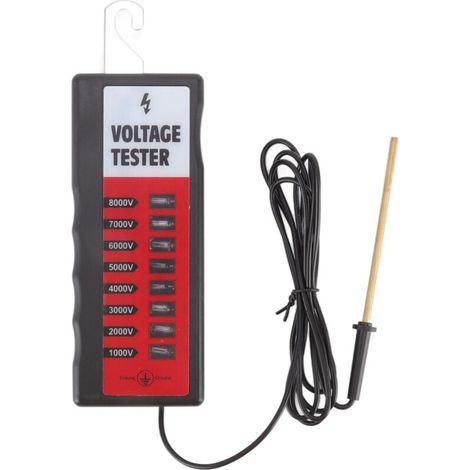 Testeur de Clôture Électrique 10KV avec Écran LCD et 8 Lumières - Outil Portable pour Ferme (1/5)