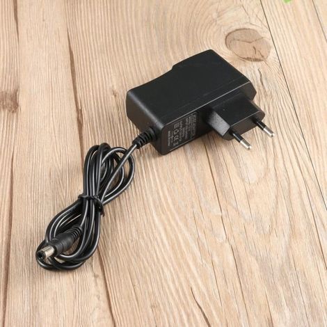 Bloc d'alimentation 12V 1A universel - Adaptateur chargeur noir (1/4)