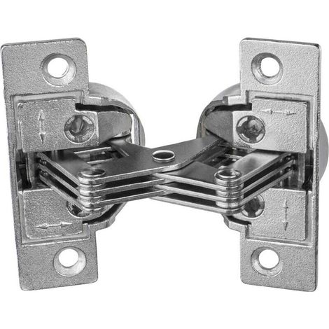 Charnière de Meubles à Vis - GS 45 Charnière pour 45° Onglet Angle D'Ouverture 135° Acier Nickelé 1 Pièce - Charnière de Raba (1/5)