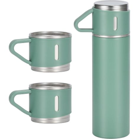 Set 3 termos EINNENFFER, isothermes pour boissons chaudes/froides, randonnée, pique-nique, voyage (1/4)