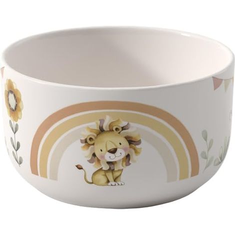 Bol pour enfants, Bol en porcelaine de style bohème, Ø 12,5 cm, Lavable au lave-vaisselle, Compatible micro-ondes, Multicolore (1/5)