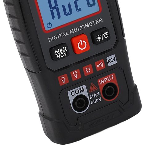Digitales Multimeter, 4000 Zählungen, automatischer Spannungsprüfer, NCV-Tester, Werkzeug mit LED-Licht für Elektriker, Heimwerker, ABS-Materialien (1/5)