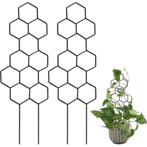 Supports pour plantes - plantes en pot - tuteur en nid d'abeille - treillis - support réutilisable - plantes et fleurs en pot - treillis - plantes grimpantes d'intérieur et d'extérieur (1/4)