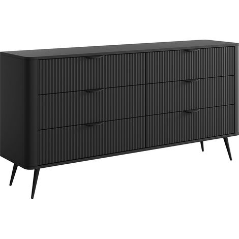 Commode 6 tiroirs - Noir - ELONARIA II de Pascal Morabito (1/4)
