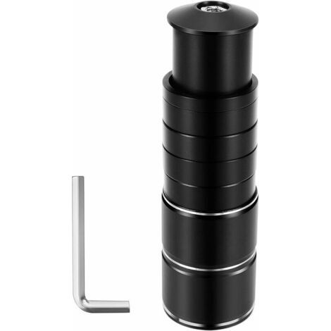 BUNTHAUS Adaptateur de hauteur de vélo pour guidon, tiges de 28,6 mm, rallonge de tube de direction de vélo en aluminium, (1/5)