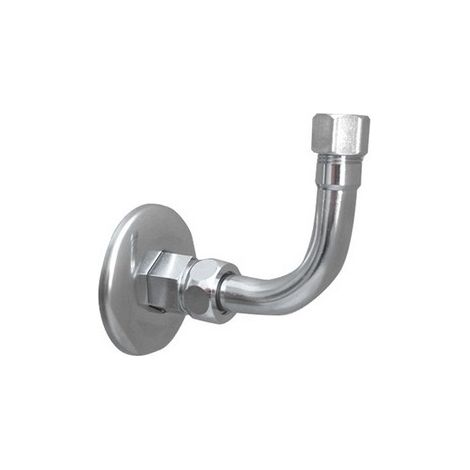 CURVETTA SOTTOLAVABO A 90° COMPLETA 1/2 x 3/8  Diam. 10 DH