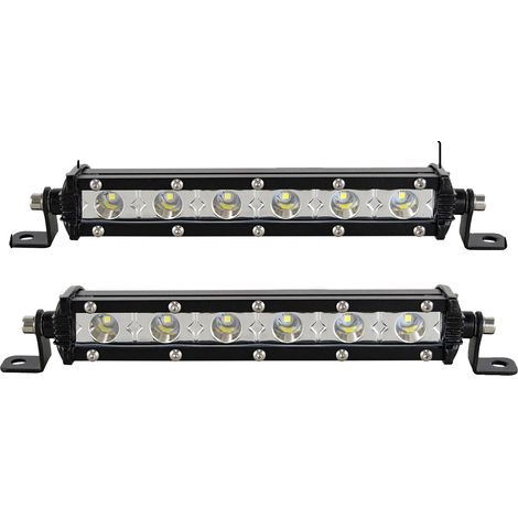 Barre lumineuse, boîtier en aluminium durable, compatibilité polyvalente, 7in Spot 2pcs (1/2)