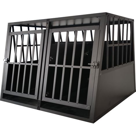 Trekker Hundebox XXL 104x90.5x69.5cm, Schwarz (1/5)