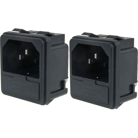 Schwarz IEC320 C14 Lot de 2 câbles de commande AC 250 V 10 A (6b181dcd496a03256ed3bc7f70aeaf87)