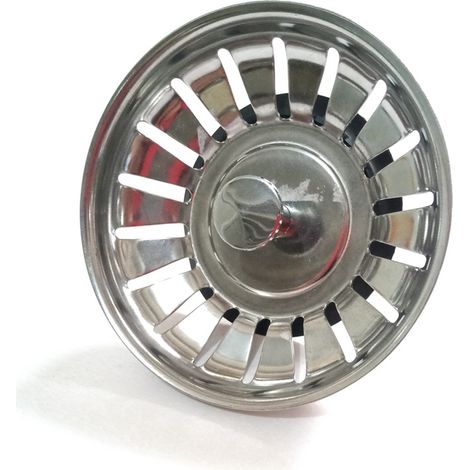80 mm Abdeckkorb für Küchenspüle – Universalsieb aus Edelstahl, aufklappbare Korbabdeckung – spülmaschinenfest, keine Verstopfung oder Überlauf