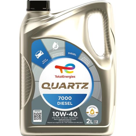 Quartz 7000 Diesel 10W-40, Huile moteur, 2 litres (1/5)
