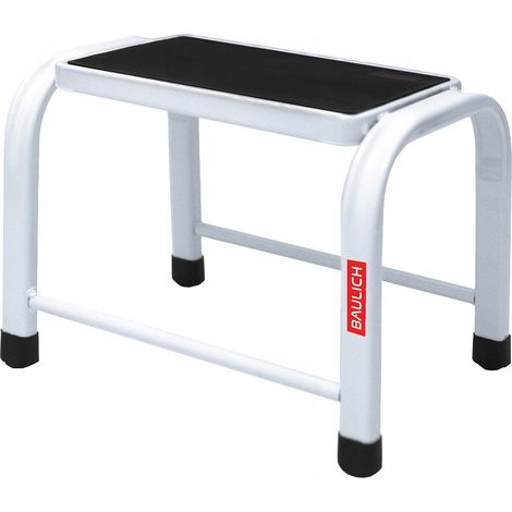 Tabouret, plateforme de travail, tabouret antidérapant, échelle escamotable, 1 marche, 150 kg, BAULICH (1/4)