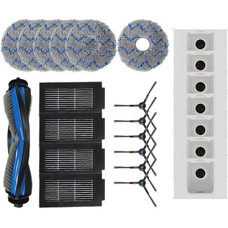 Zubehör und Ersatzteile für DEBOT T50 PRO OMNI: Hauptbürste, Filter, Reinigungstuch und Staubbeutel