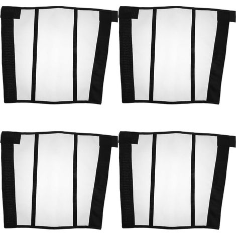 Lot de 4 Bottes D’exercice Antidérapantes pour Chevaux Noires, Protège-jambes Respirants en Maille, Guêtres Anti-mouches Légères pour Soulager la Fatigue des Jambes Lors (1/5)