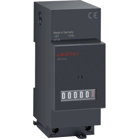 Müller BG 70.29 12-48V DC Contatore di lavoro Contatore a rulli