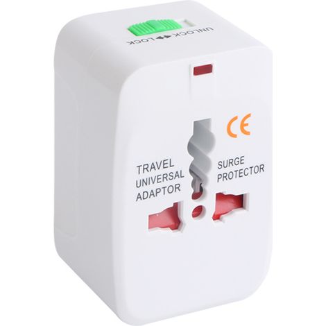 Adaptateur de Voyage Universel - Convertisseur de Prise - Compatible avec 200 Pays - Tension 110V-250V (1/5)