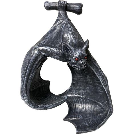 Bougeoir suspendu en résine en forme de chauve-souris pour Halloween, sculpture, bougeoir pour terrasse, porche ou jardin. (1/5)