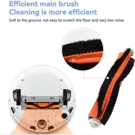 Remplacement pour Xiaomi MI Robot Pièces de rechange pour Xiaomi Mi Mijia Robot Balayeuse Compatible Roborock S50 S51 S55 S5 S6 S5Max T4 T6 Accessoires (1/5)