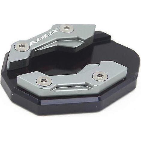 CNC-Motorrad-Seitenständer-Verlängerungsplatte für Yamaha Nmax 155, Xmax 300 und MT15 (2015–2021) – Grau (NMAX)