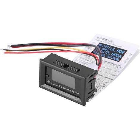 7-in-1 OLED-Elektroparameter-Messgerät Spannung Ampere Strom Leistung Energie Tester (100V/10A weiß)
