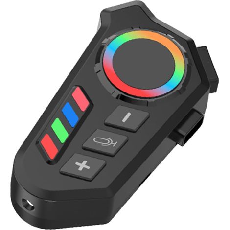 Casque de Moto Annulant le Bruit, Lumière Ambiante Intelligente, écouteur sans Fil pour Moto Roulant avec Réduction du Bruit CVC, Imperméable IP65 (1/5)
