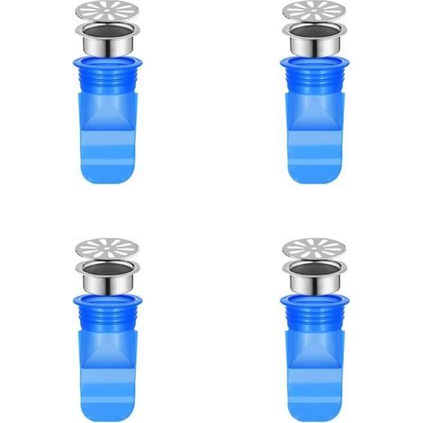 Tappo di scarico in silicone Lntyq per lavandino, vasca da bagno, tappo di scarico, tappo multifunzionale per lavandino, tappo per vasca da bagno per tubi e condotti in bagno, WC, scarico a pavimento, (1/5)