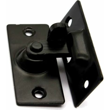 1 pièces de 90 degrés en acier inoxydable serrure de porte porte d'entrepôt serrure à angle droit serrure de porte flip serrure de porte arc serrure de porte spéciale (noir) (1/5)