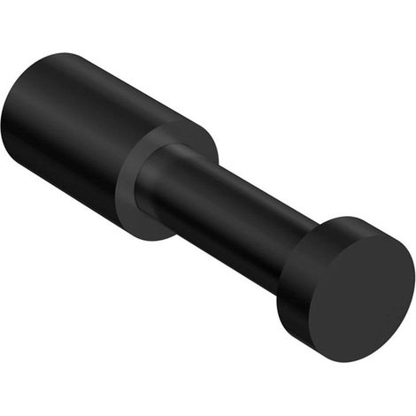 COSMIC Towel hook, Robe hook, Coat hook Wall-mounted Matt Black Logic Collection (1/5)