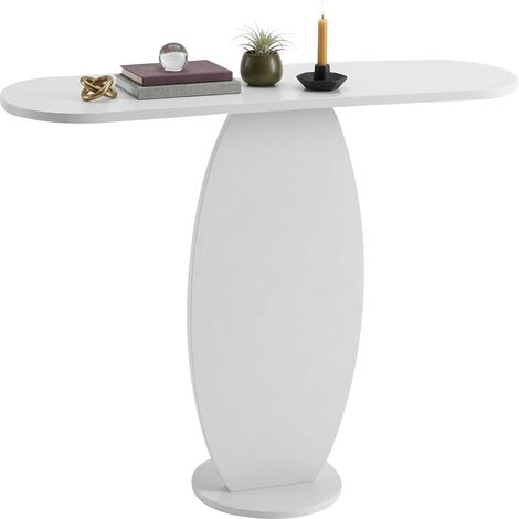 Consolle Ramacca, Colore Ripiano Bianco, 100x30x81h cm Bianco