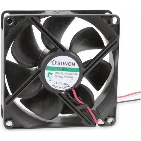 Ventilateur axial SUNON HA80251V41000UA99, 80x25 mm, 12 V-