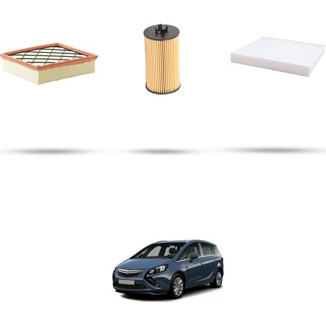 Kit tagliando 3 filtri compatibile con Opel Zafira C  Tourer 1.4 Turbo 103kw dal 2011 (1/5)
