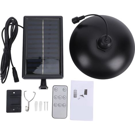 Lampada solare da giardino 3000K/4500K/6000K, impermeabile, a LED, con accensione automatica dal tramonto all'alba e telecomando - Per patio di fienile (1/5)