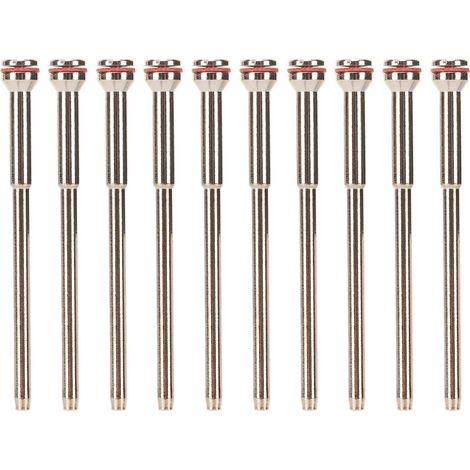 10 pièces Mandrins à Disques Dentaires en Acier Inoxydable Haute Dureté pour Polissage Labo Dentaire Tige 1,8 Pouce (1/5)