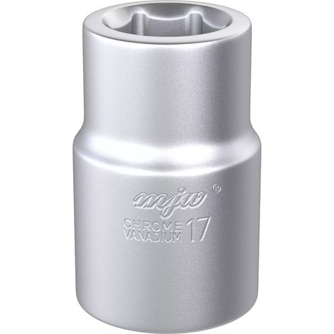 Vaso de 3/4 de pulgada para tornillos de acero CRV hexagonal de 17 mm (1/4)