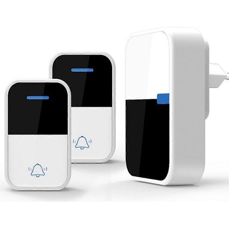 Sonnette sans fil, sans pile, étanche et autonome, kit de sonnette dynamique pour la maison et l'extérieur, prise standard européenne. (1/5)