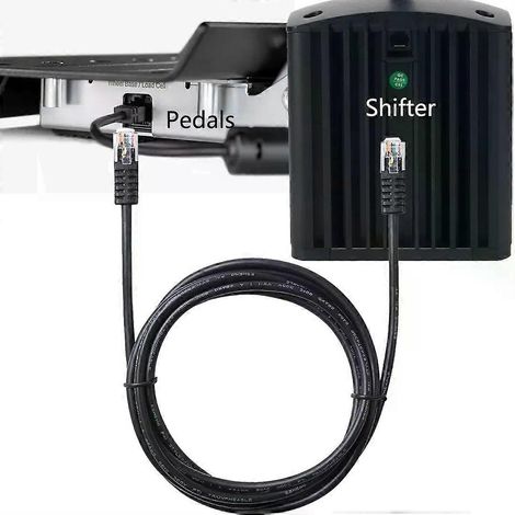 Konfektioniertes RJ12 6P6C-zu-RJ12 6P6C-Kabel zum Austausch des Schalt-/Pedalkabels von Fanatec ClubSport (2 m) (1/4)