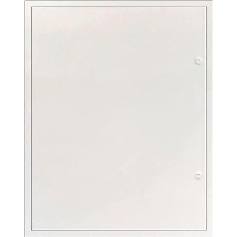 Sportello di ispezione Primus 400 x 800 mm – Telaio in alluminio – Anta zincata verniciata RAL9016 – Chiusura quadrata – Upmann (1/5)