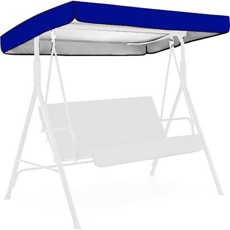 Toile De Protection Solaire - Bâche De Canopée Extérieure Pour Chaise De Jardin - 191 X 120 X 19 Cm - Polyester Enduit 190 Deniers - Gris - 1 Pièce (1/5)