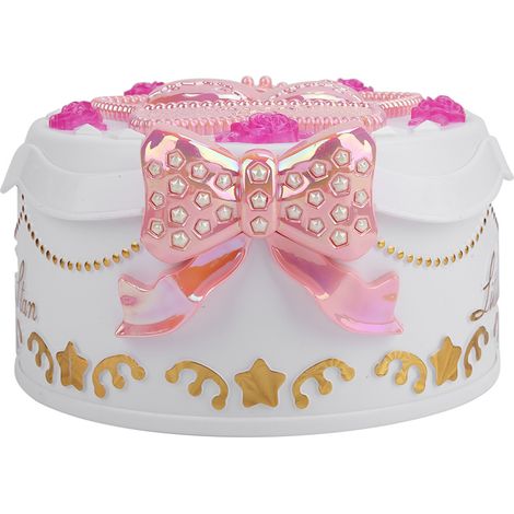 Coffret à musique rotatif miniature avec danseuse ballerine, boîte à bijoux blanche pour enfants filles (1/5)