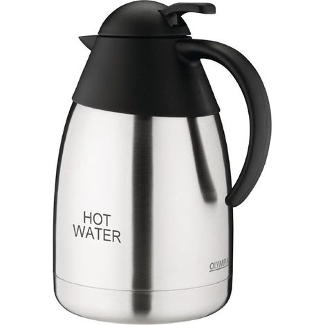 Pichet Isotherme Professionnel Gravé HOT WATER Inox - 1,5 L - Olympia (1/5)