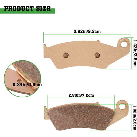 Copper-based sintered disc brake pads/discs for Honda CRF XLR and Yamaha motorcycles