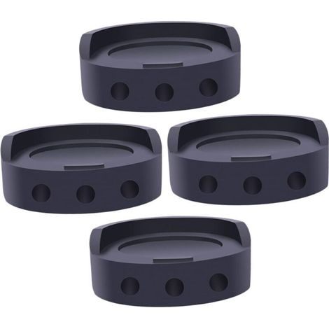 Lot de 4 Coussinets de Base pour Machine à Laver Amortissants - Coussinets Antidérapants pour Rehausseurs de Meubles (1/3)