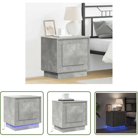 Nachttisch Beton Grau - Nachttisch Beton Grau 44 x 34,5 x 45 cm Holzwerkstoff (1/5)
