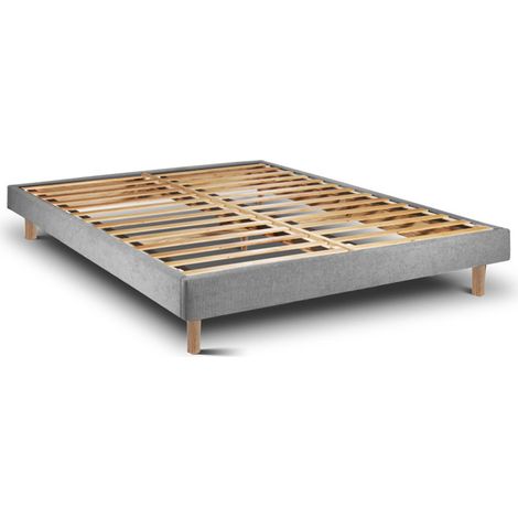 Cadre de Lit Tribu Cement Pieds Rond 135x200