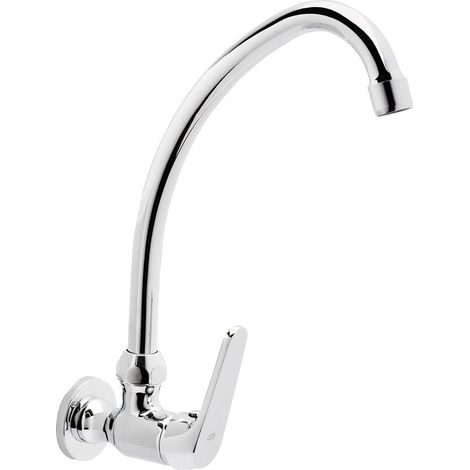 Grifo Ge2 Lavabo Mural Monomando Ca�o Alto Cromado (1/4)