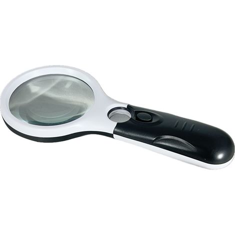 Lupa De Mano 3 Aumentos + Luz 3 Leds 60.452/n